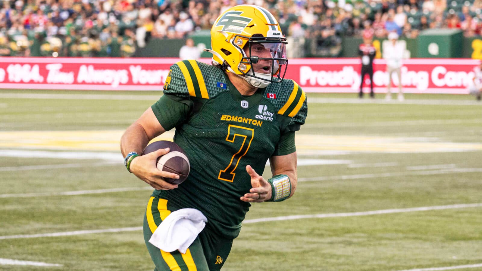 Edmonton Elks quarterback Cody Fajardo