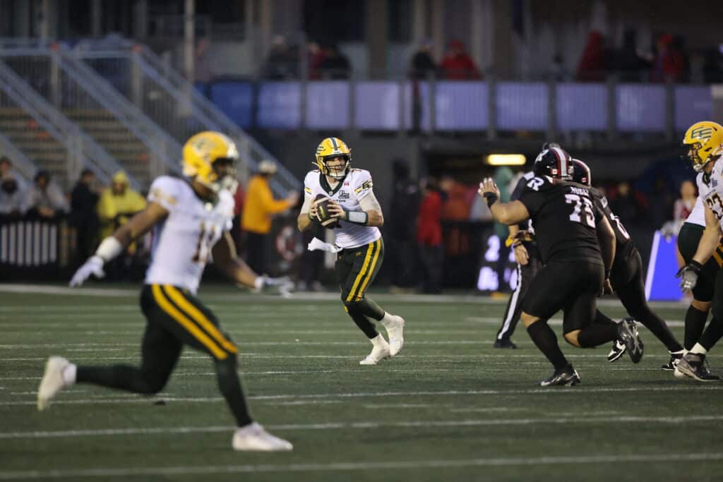 Edmonton Elks quarterback Cody Fajardo