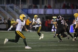 Edmonton Elks quarterback Cody Fajardo