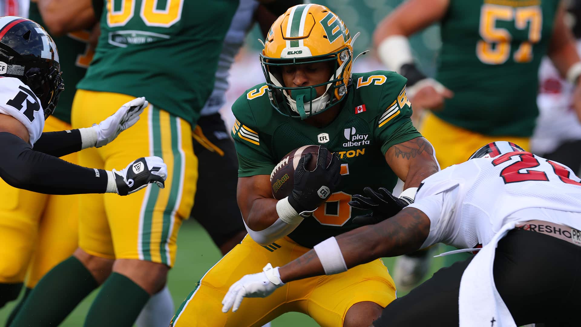 Edmonton Elks Ottawa Redblacks Justin Rankin