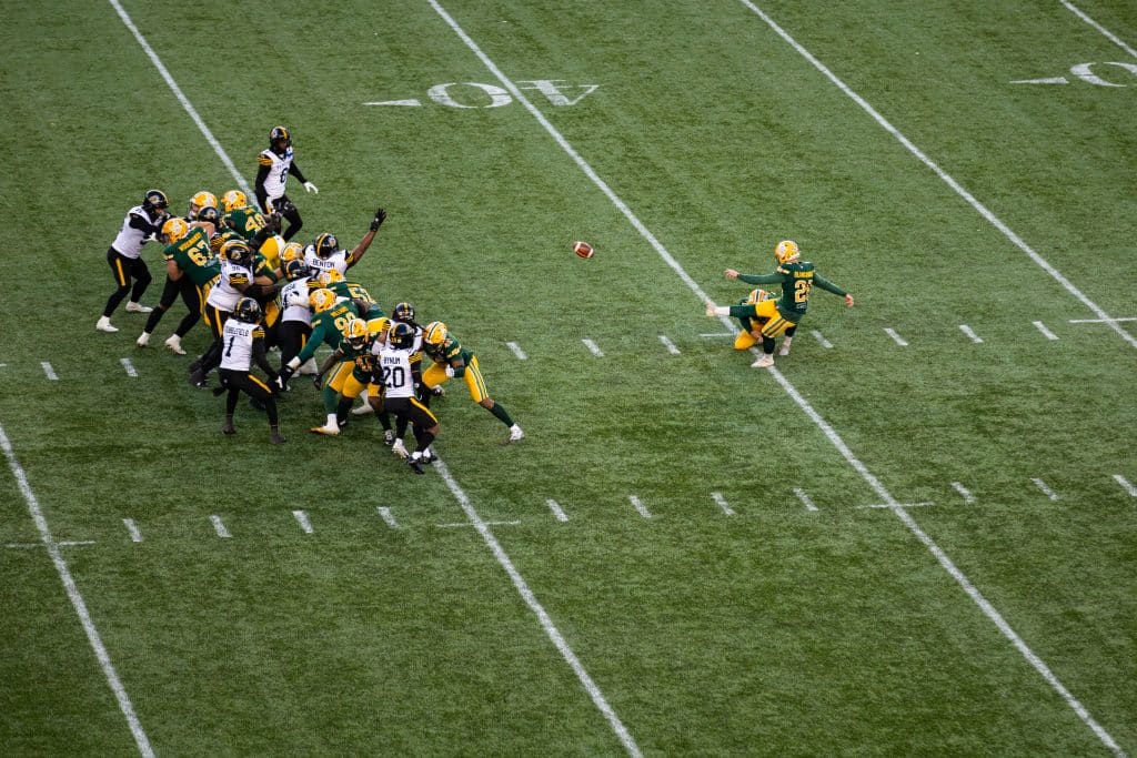 Vincent Blanchard Edmonton Elks vs Hamilton Tiger Cats