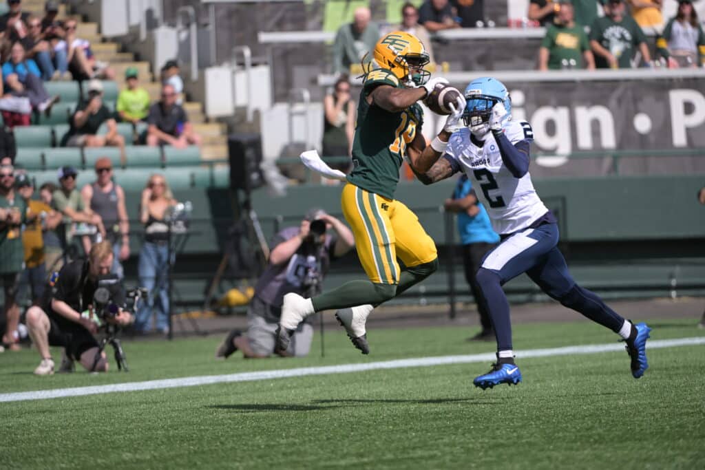Edmonton Elks Vs Toronto Argonauts Joshua Cephus