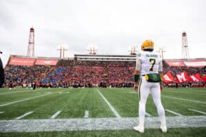 Cody Fajardo Edmonton Elks Vs Calgary Stampeders