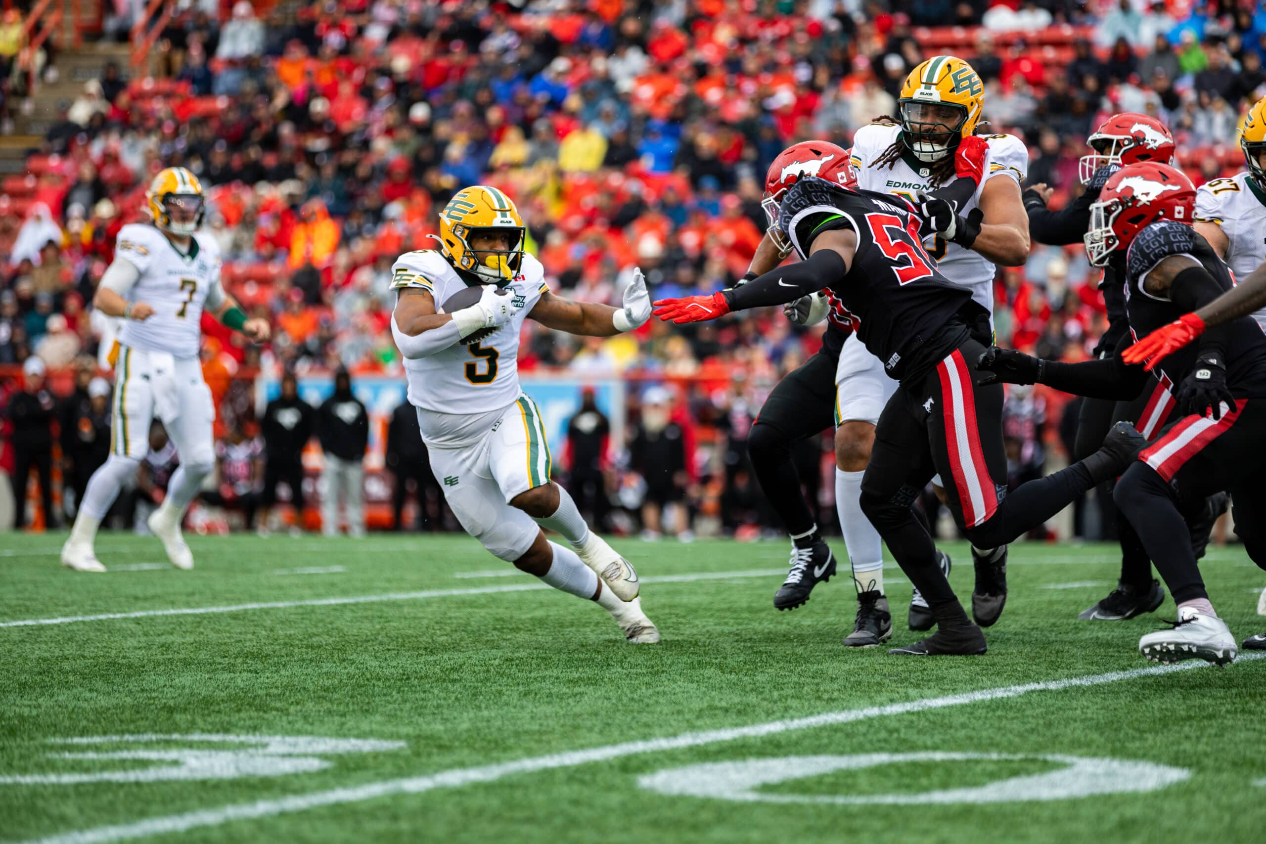 Justin Rankin Edmonton Elks Vs Calgary Stampeders