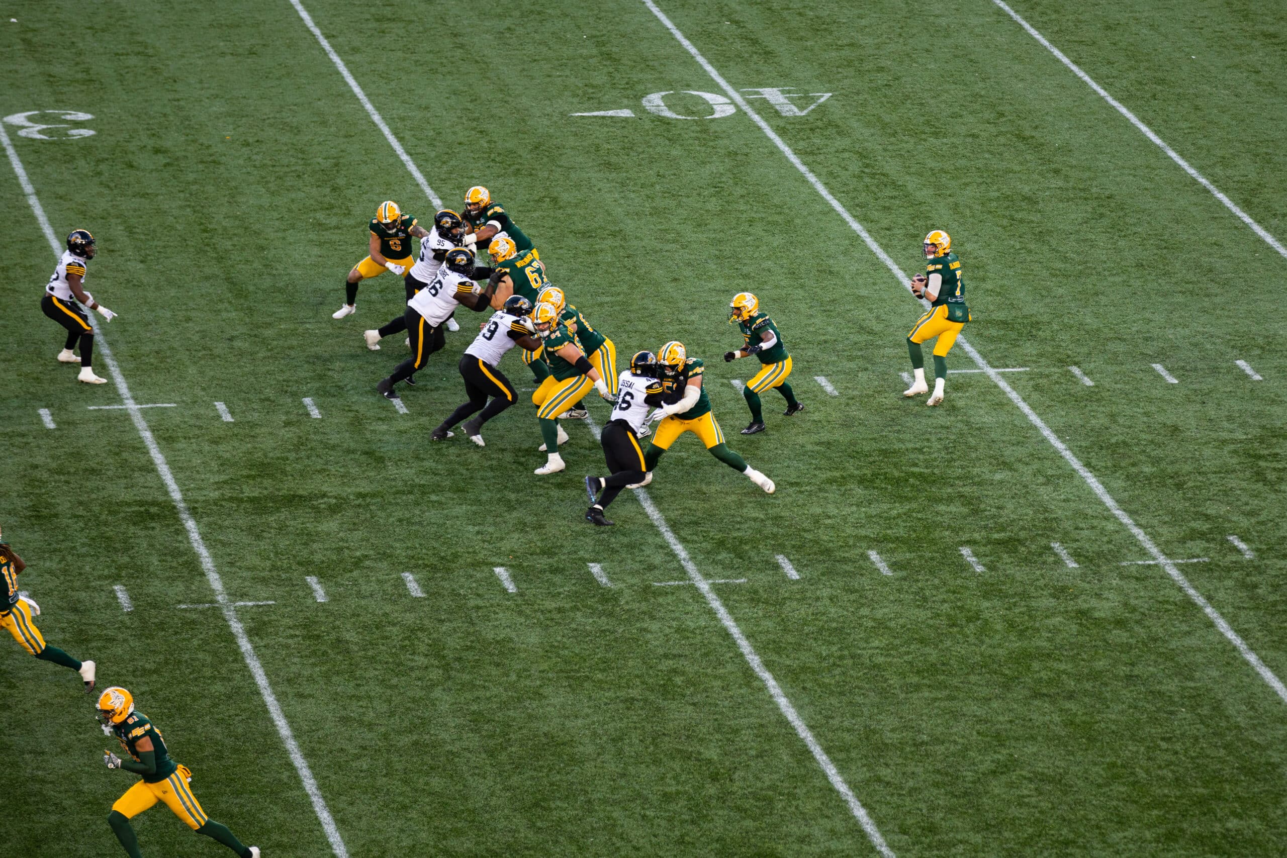 Edmonton Elks vs Hamilton Tiger Cats Cody Fajardo