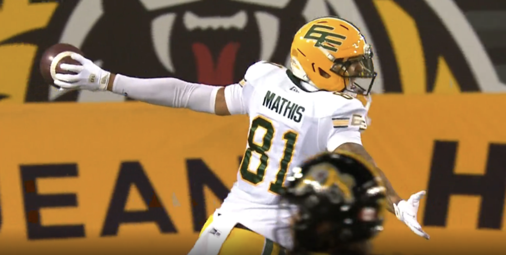 Edmonton Elks Zach Mathis